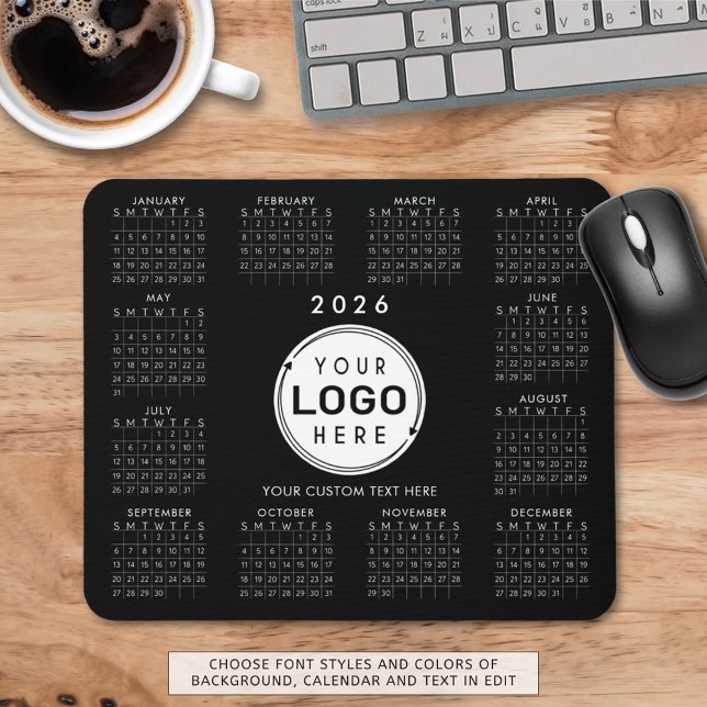 Alfombrilla De Ratón Logotipo comercial 2026 Personalizado del calendar (Subido por el creador)