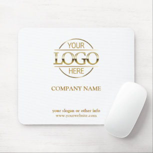 Alfombrilla De Ratón Logotipo comercial de la empresa promocional blanc
