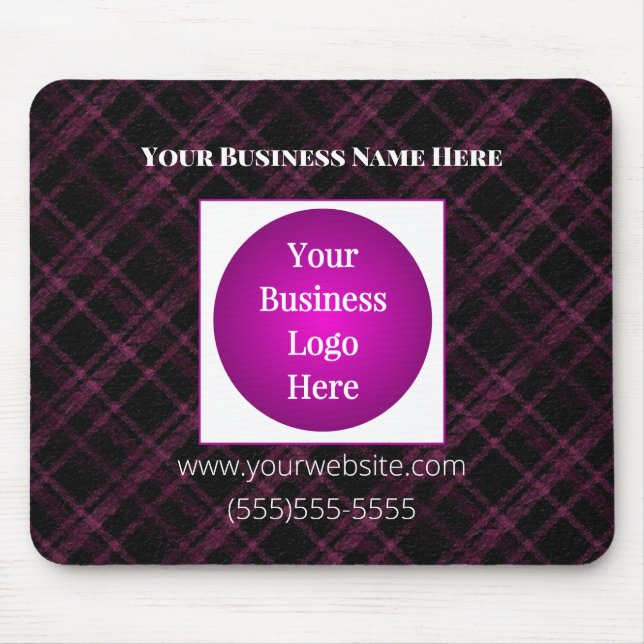 Alfombrilla De Ratón Logotipo comercial | Mousepad personalizado de col (Frente)
