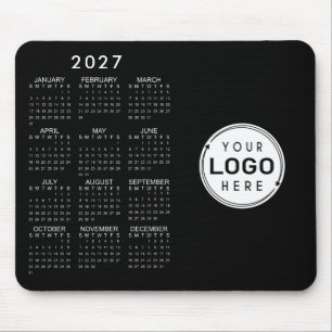 Alfombrilla De Ratón Logotipo de empresa Calendario 2026 Colores person