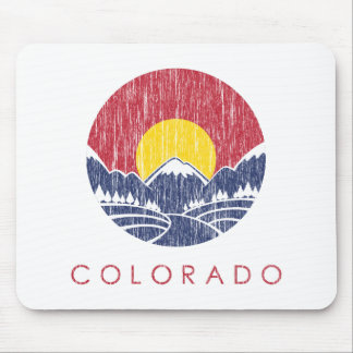 Alfombrilla De Ratón Logotipo de la puesta del sol de Colorado de la