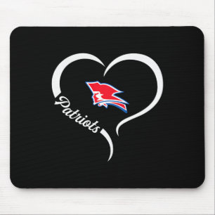 Alfombrilla De Ratón Logotipo de los patriotas Pender Media Heart Sloga