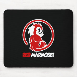 Alfombrilla De Ratón Logotipo de marmoset rojo