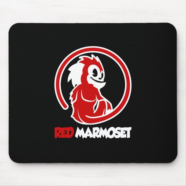 Alfombrilla De Ratón Logotipo de marmoset rojo (Frente)