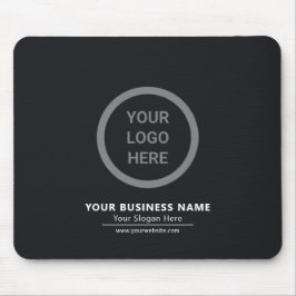 Alfombrilla De Ratón Logotipo de negocio profesional en blanco y negro