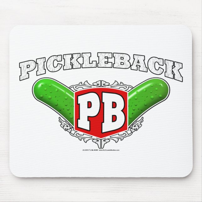 Alfombrilla De Ratón Logotipo de Pickleback (Frente)