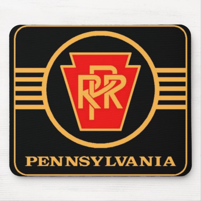 Alfombrilla De Ratón Logotipo del Ferrocarril de Pennsylvania, almohadi (Frente)