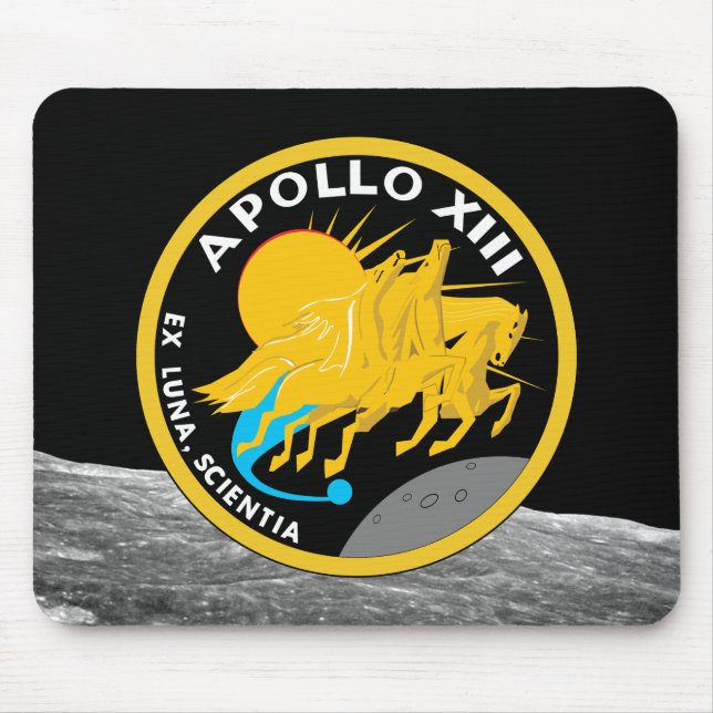 Alfombrilla De Ratón Logotipo del parche de la misión de la NASA Apolo  (Frente)