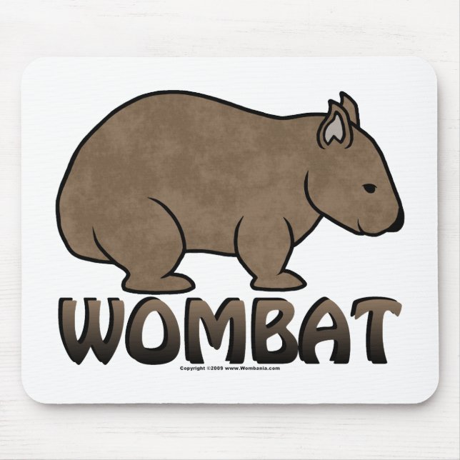 Alfombrilla De Ratón Logotipo II de Wombat (Frente)