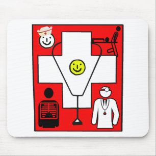 ALFOMBRILLA DE RATÓN LOGOTIPO MÉDICO