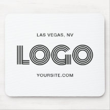 Logotipo moderno en blanco y negro