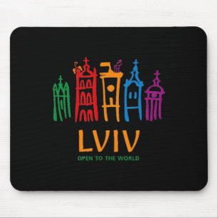 Alfombrilla De Ratón Logotipo moderno en color de Lviv