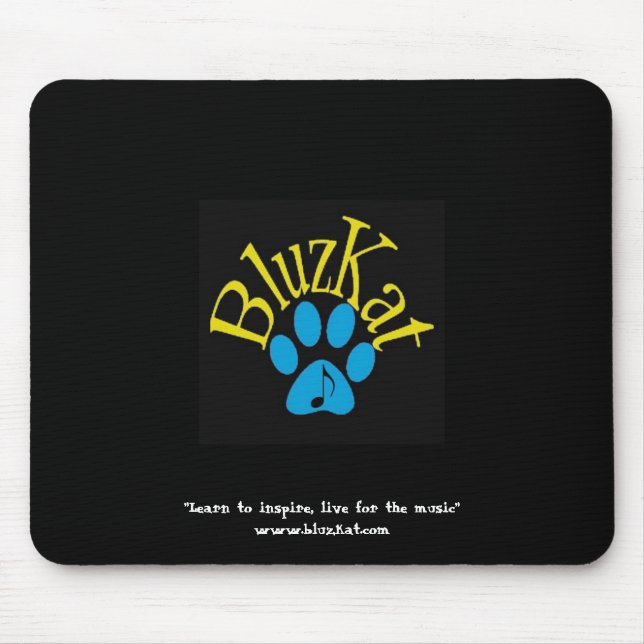 Alfombrilla De Ratón Logotipo Mousepad de BluzKat (Frente)