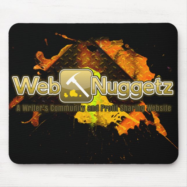 Alfombrilla De Ratón logotipo Mousepad de Webnuggetz.com (Frente)