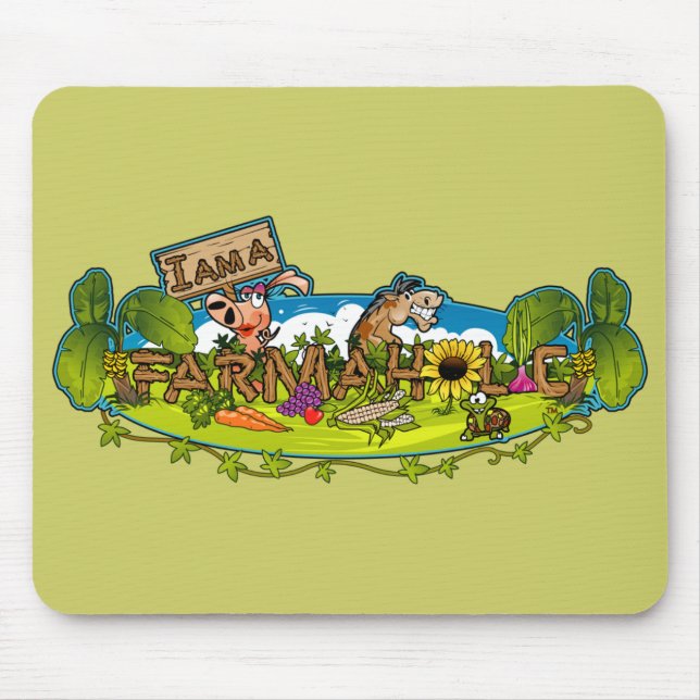 Alfombrilla De Ratón Logotipo Mousepads de Farmaholic (Frente)