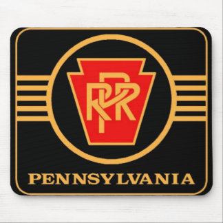 Alfombrilla De Ratón Logotipo, negro y oro del ferrocarril de