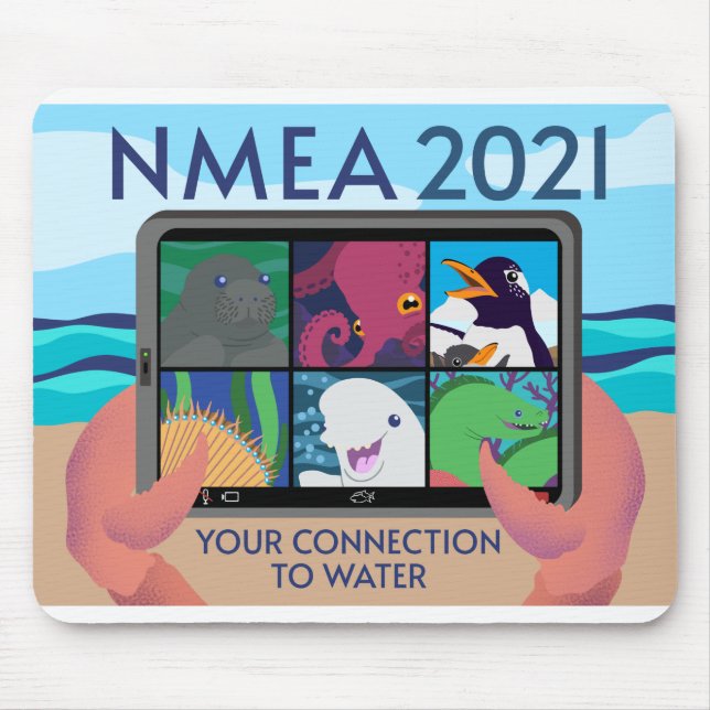 Alfombrilla De Ratón Logotipo NMEA 2021 - Completo (Frente)