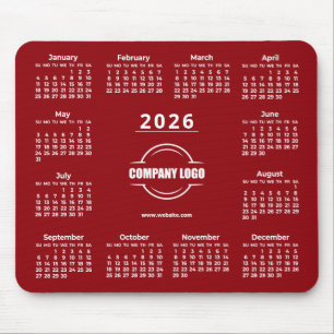 Alfombrilla De Ratón Logotipo personalizado rojo 2026