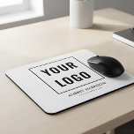 Alfombrilla De Ratón Logotipo Profesional simple<br><div class="desc">Añade tu logotipo.</div>