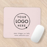 Alfombrilla De Ratón Logotipo rosa | Empresa moderna Minimalista<br><div class="desc">Una sencilla plantilla de negocio rosa rosa y personalizado en un estilo minimalista moderno que se puede actualizar fácilmente con el logotipo de su empresa y el eslogan o la información de la empresa. Si necesitas ayuda para personalizar este producto, por favor contáctame con el botón de mensaje que aparece...</div>