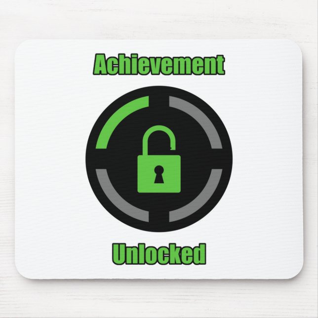 Alfombrilla De Ratón Logro desbloqueado (Frente)