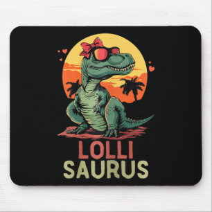 Alfombrilla De Ratón Lollisaurus Dino Dinosaur Lolli-saurus T-rex Funny