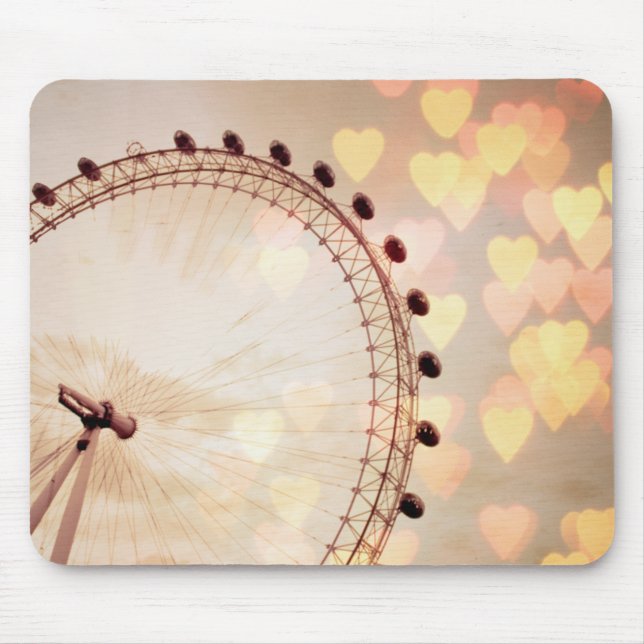 Alfombrilla De Ratón Londres el | Big Ben Nightime filtrado fotografía (Frente)