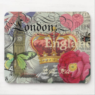 Alfombrilla De Ratón Londres Inglaterra Viaje Viaje Arte Viejo Europa