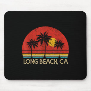 Alfombrilla De Ratón Long Beach California Ca Surfer Retro Vintage
