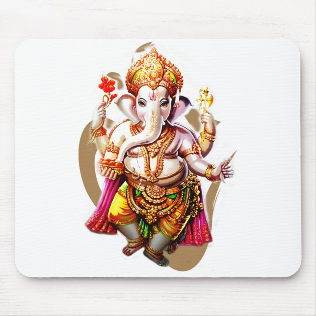 Alfombrilla De Ratón Lord Ganesh, Ganesha, Ganapati Ganpati Shri Ganesh (Frente)