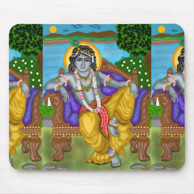 Alfombrilla de ratón Lord Krishna (Frente)