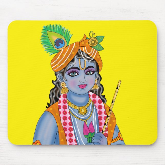 Alfombrilla De Ratón Lord Krishna Mouse Pad (Frente)