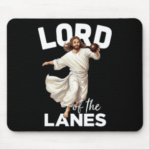 Alfombrilla De Ratón Lord Lanes Funny Christian Christ Gutter Bowl L