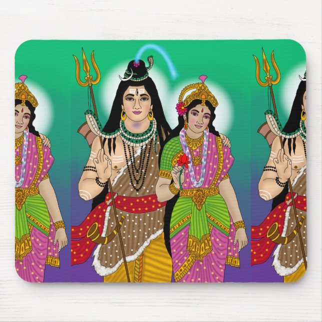 Alfombrilla De Ratón Lord Shiv-Parvati Mouse Pad (Frente)
