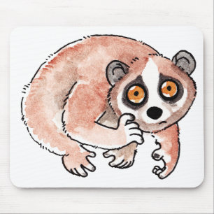 Alfombrilla De Ratón Loris lento Mousepad