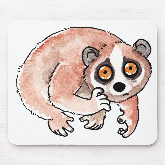 Alfombrilla De Ratón Loris lento Mousepad (Frente)