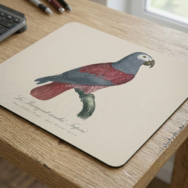 Alfombrilla De Ratón Loro Gris Africano Factor Rojo Psittacus Erithacus (African Grey Parrot Red Factor Psittacus Erithacus. Mouse Pad)