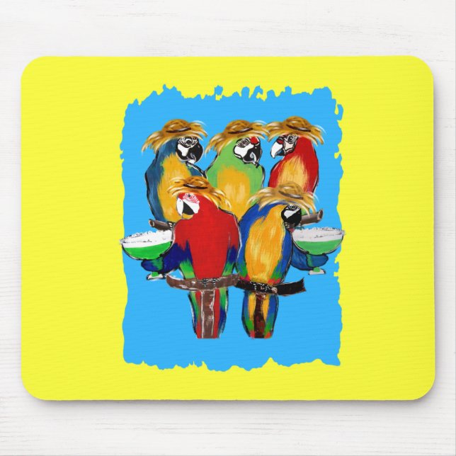 Alfombrilla De Ratón Loros Borrachos (Frente)