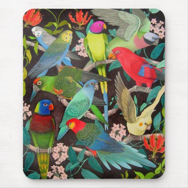 Alfombrilla De Ratón Loros del mundo II (Frente)