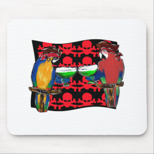 Alfombrilla De Ratón Loros piratas