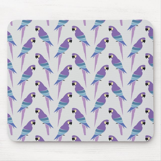 Alfombrilla De Ratón Loros púrpuras (Frente)