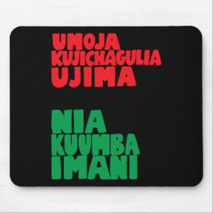 Alfombrilla De Ratón Los 7 Principios De Nguzo Saba Kwanzaa Ame African