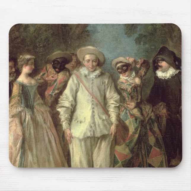 Alfombrilla De Ratón Los actores del dell'Arte de Commedia (Frente)