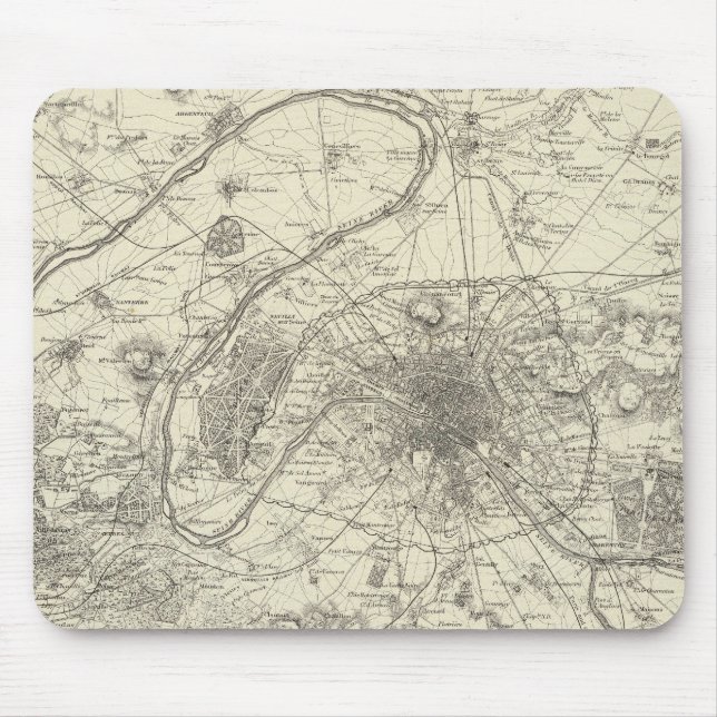 Alfombrilla De Ratón Los Alrededores De París (Frente)