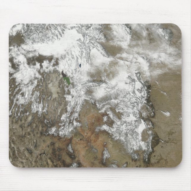 Alfombrilla De Ratón Los altos picos de las montañas rocosas (Frente)