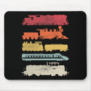 Alfombrilla De Ratón Los amantes de los trenes retro de Mens