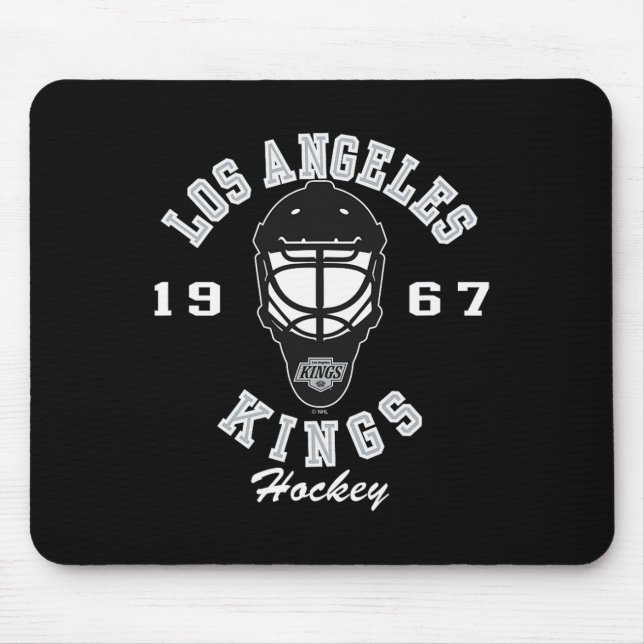 Alfombrilla De Ratón Los Angeles Kings Hockey Mask Dark Heather License (Frente)