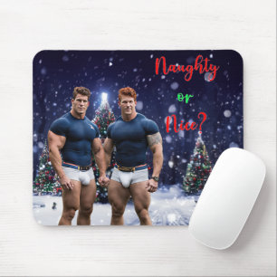 Alfombrilla De Ratón Los árboles de Navidad brillantes de SlipperyJoe d