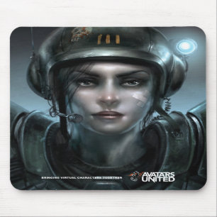 Alfombrilla De Ratón Los avatares unieron Mousepad (la ciencia ficción