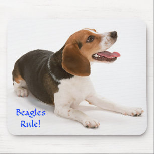 Alfombrilla De Ratón Los Beagles gobiernan Feliz Beagle Mousepad